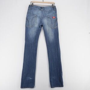 Vintage Miss Sixty Snuffles Jeans Womens 28 Blue Low Rise Straight Stretch Y2K